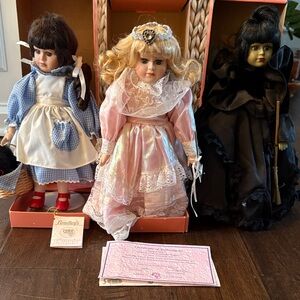 Wizard of Oz Trio: Dorothy and Toto, Glinda and Wicked Witch